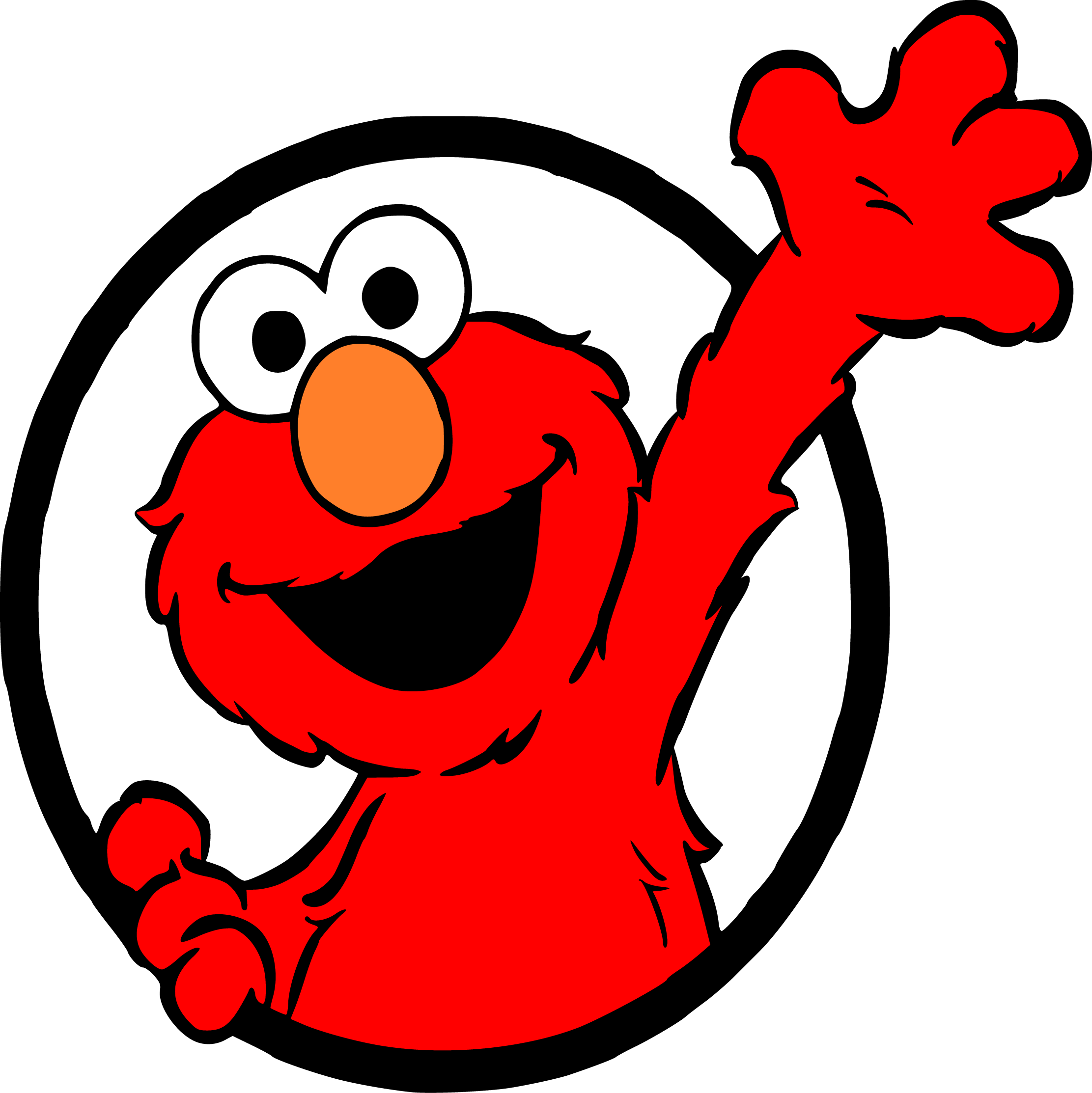 Elmo Vector Elmo Svg, Elmo Clipart, Elmo birthday Svg, Sesame Street Svg | Inspire ...