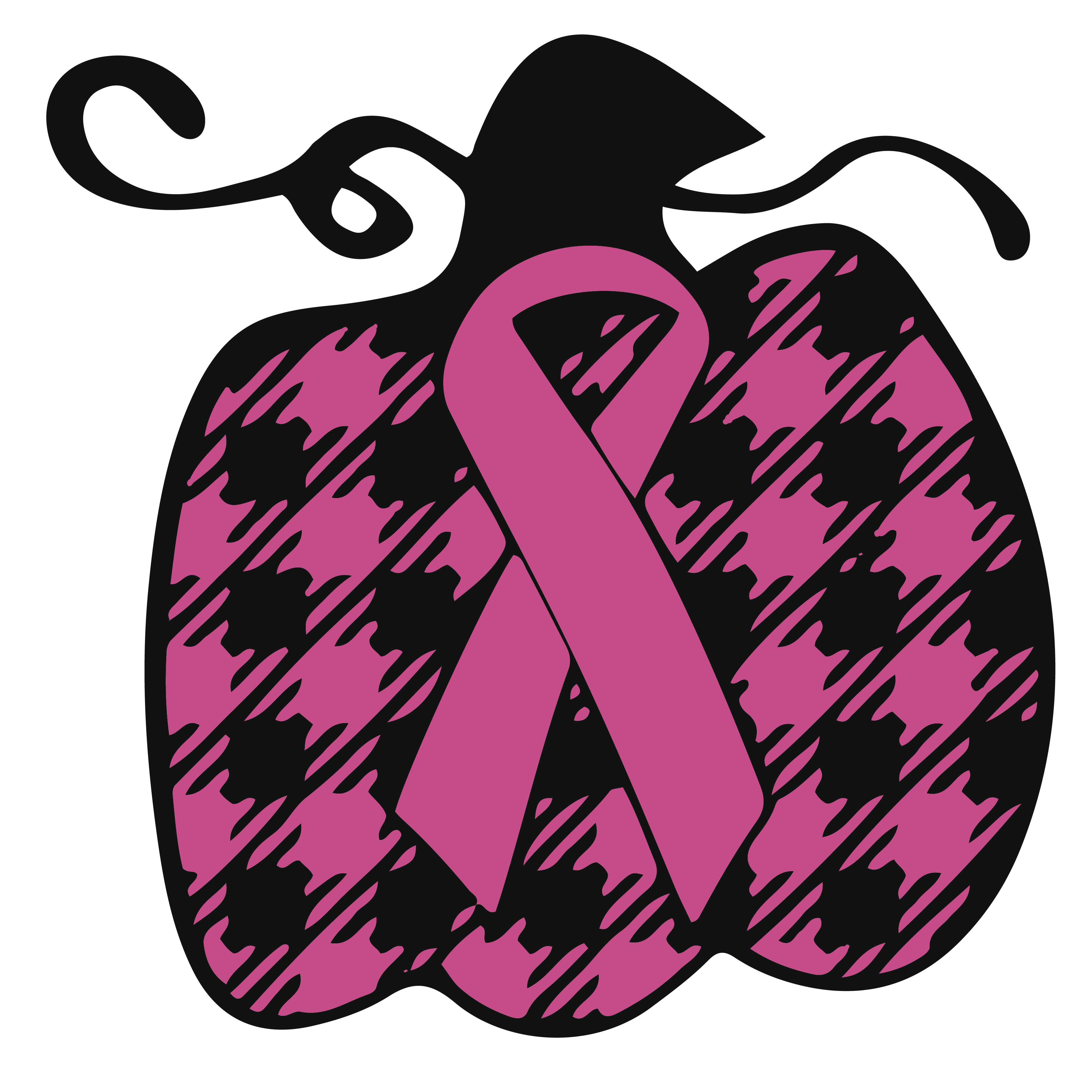Buffalo Plaid Pumpkin Svg, Pink Ribbon Svg, Breast Cancer Sv | Inspire ...