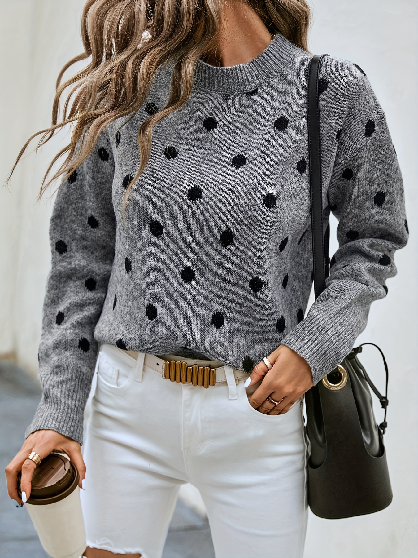 Polka Dot Crewneck Set