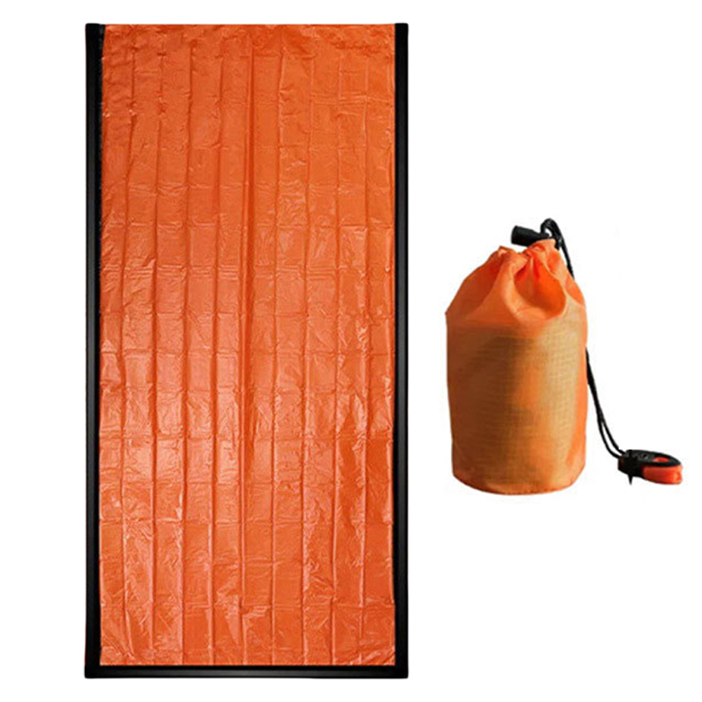Portable Thermal Sleeping Bag, Emergency Blanket Waterproof Survival Bivy for Camping Hiking Outdoor Survival Gear