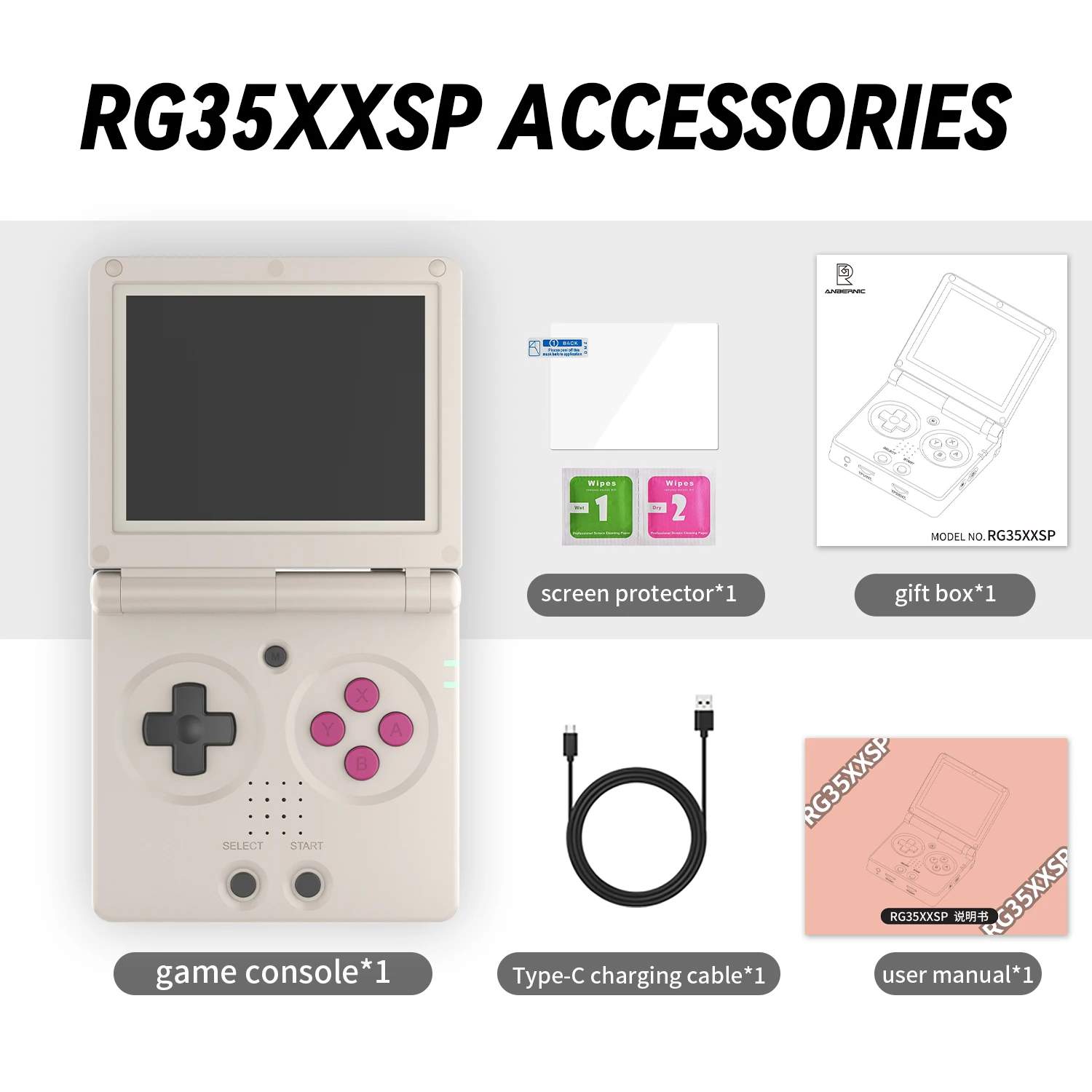 Ultimate Retro Gaming Gift: RG35XXSP Flip Console, 3.5" IPS Screen, WiFi, HDMI Output | Play Classics, Read E-Books