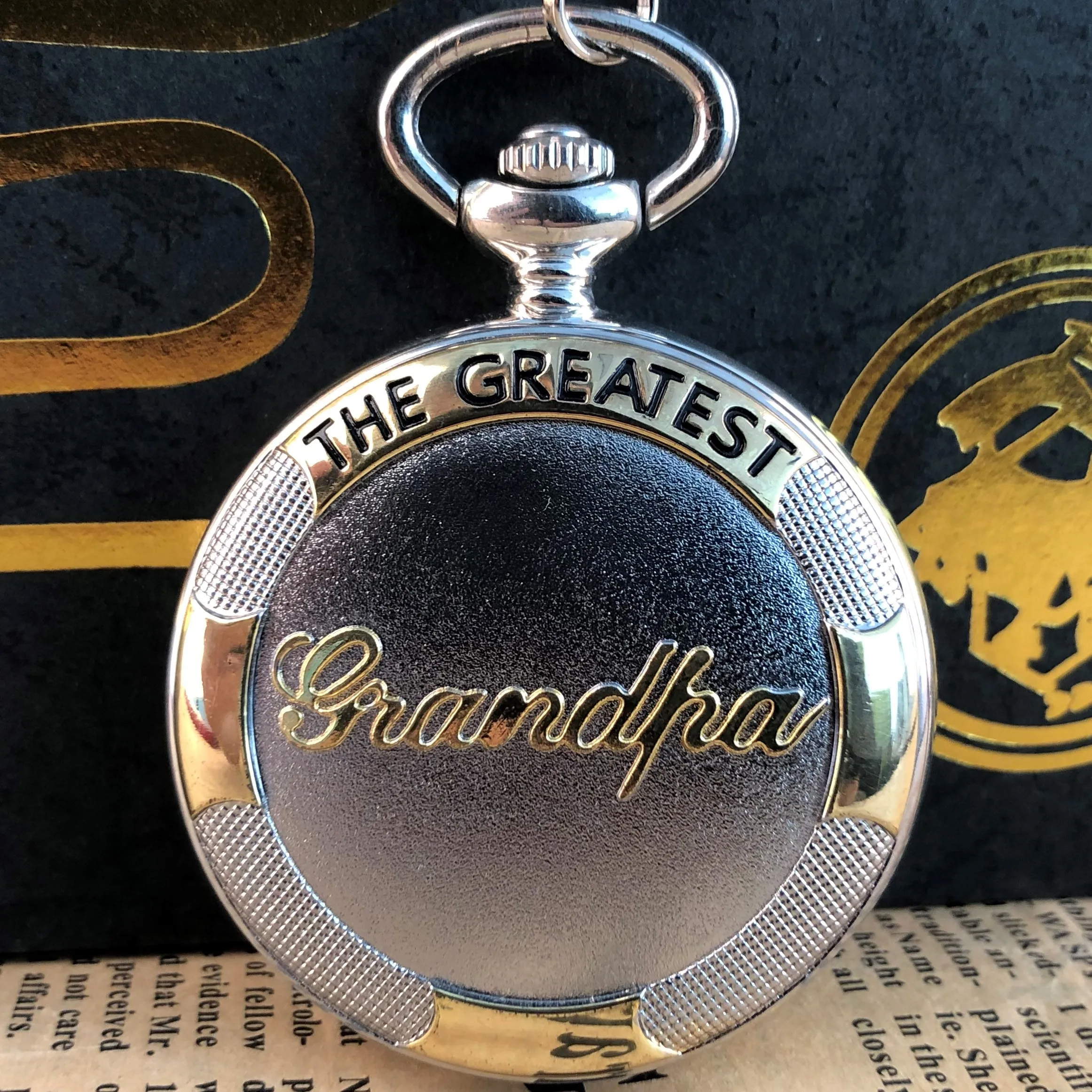 Exquisite Quartz Pocket Watch To My Grandpa, Necklace Chain Watches for Grandad, Fathers Day Birthday Holiday Gifts Exquisite Quartz Pocket Watch To My Grandpa, Necklace Chain Watches for Grandad, Fathers Day Birthday Holiday Gifts