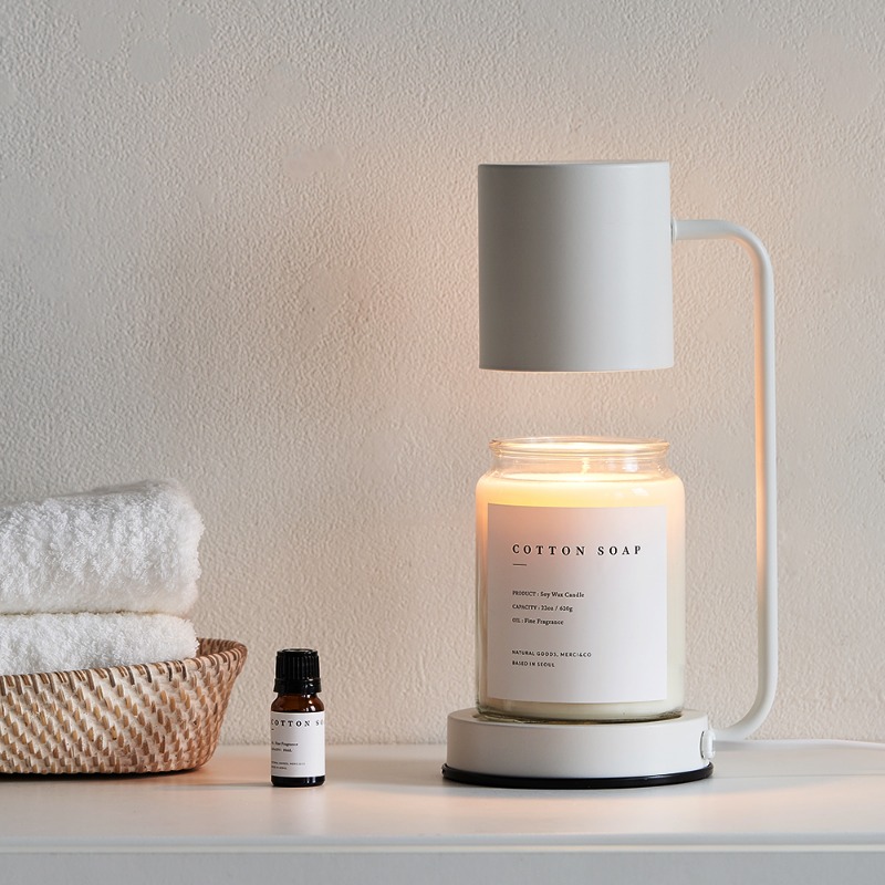 Modern Korean Candle Warmer Lamp, Candle Tray, Dimmable Electric Candle Holder Night Light Fragrance Decor