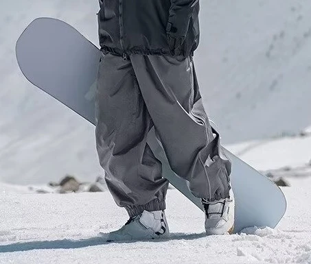Professional Double Board Ski Pants Waterproof Loose Fit Ski