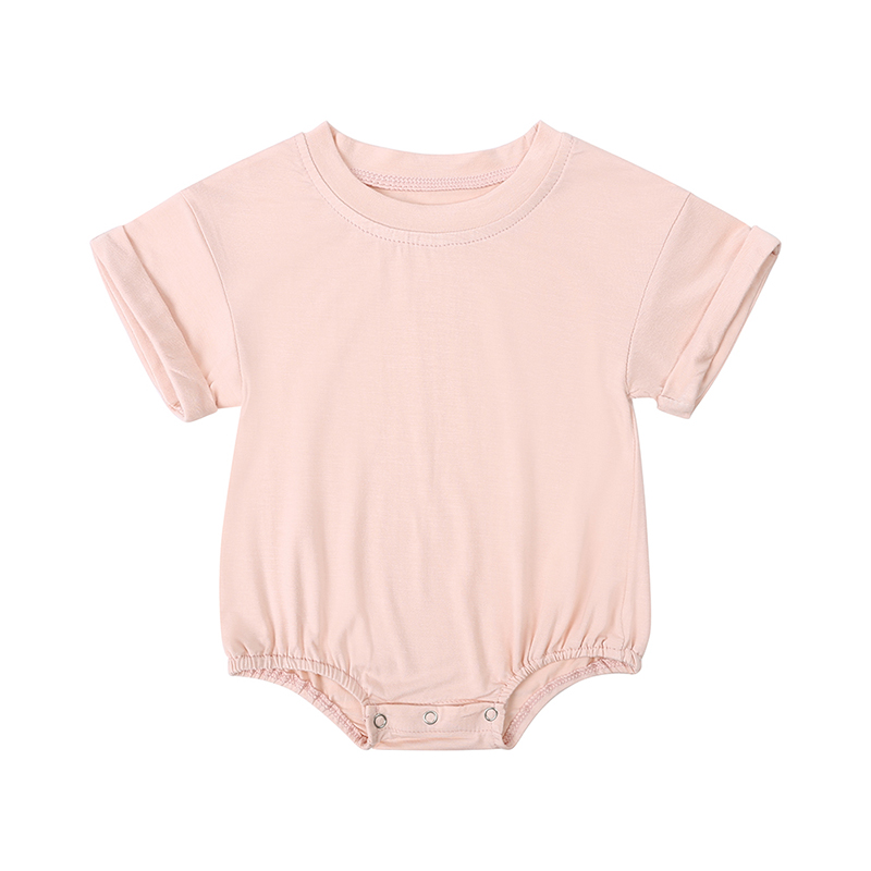 Baby Romper, Bamboo Fiber Jumpsuit, Casual Newborn Clothes for Boys and Girls, Short Sleeve Bodysuit
