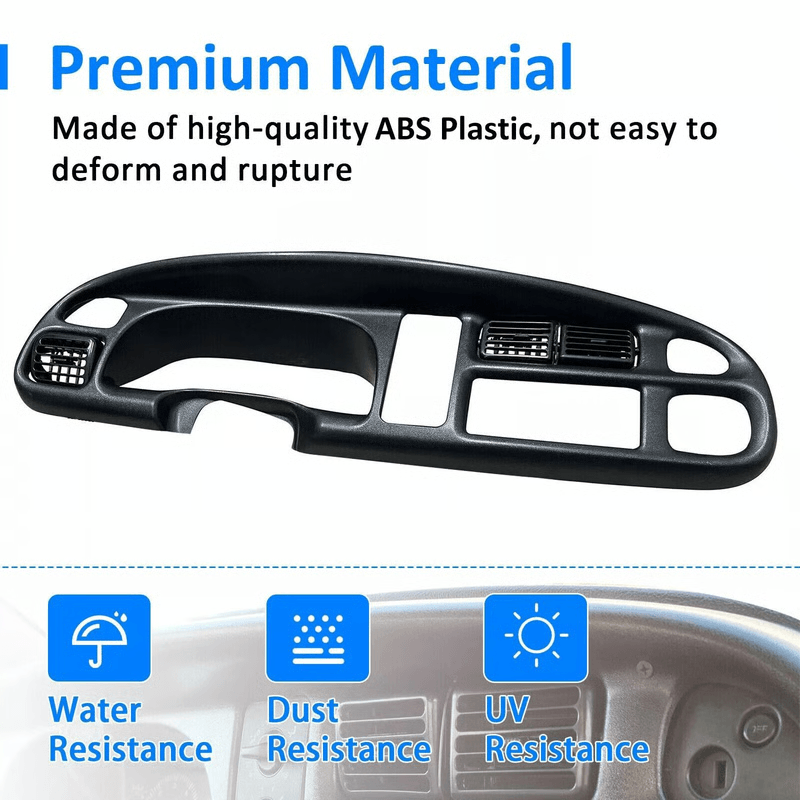 Dodge Ram Dash Bezel Replacement With Vents for OEM-Style Interior Restore