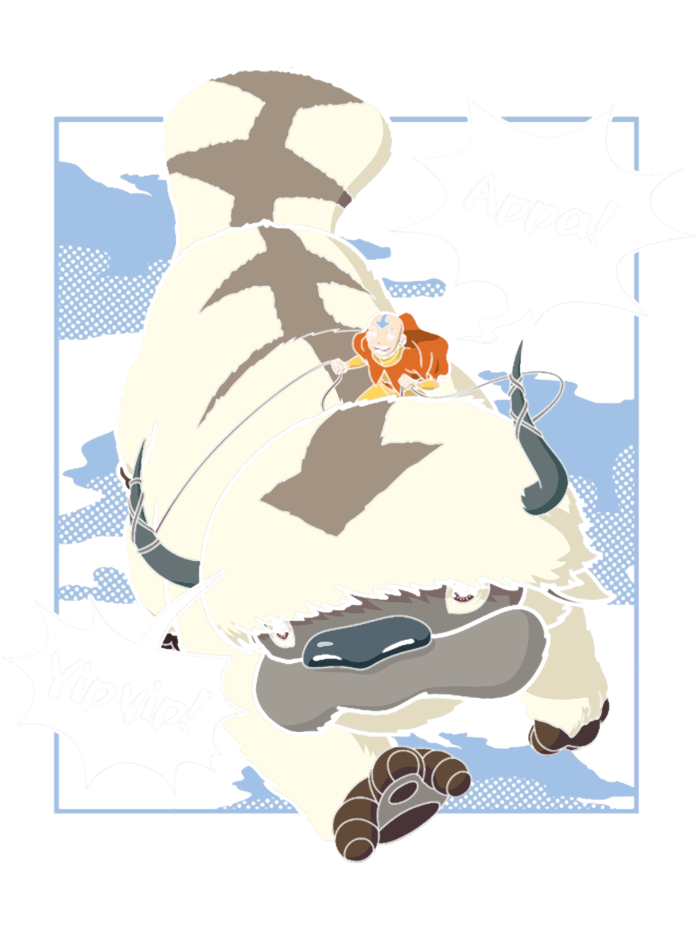 Avatar The Last Airbender Appa Flight Yip Yip - Inspire Uplift
