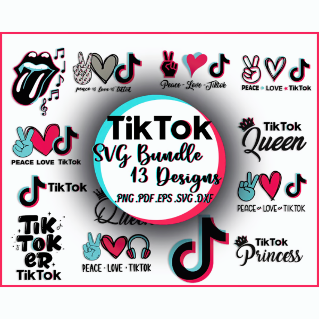 Tik Tok SVG, Tik Tok SVG Bundle, Tiktok Logo, Tiktok Symbol, | Inspire