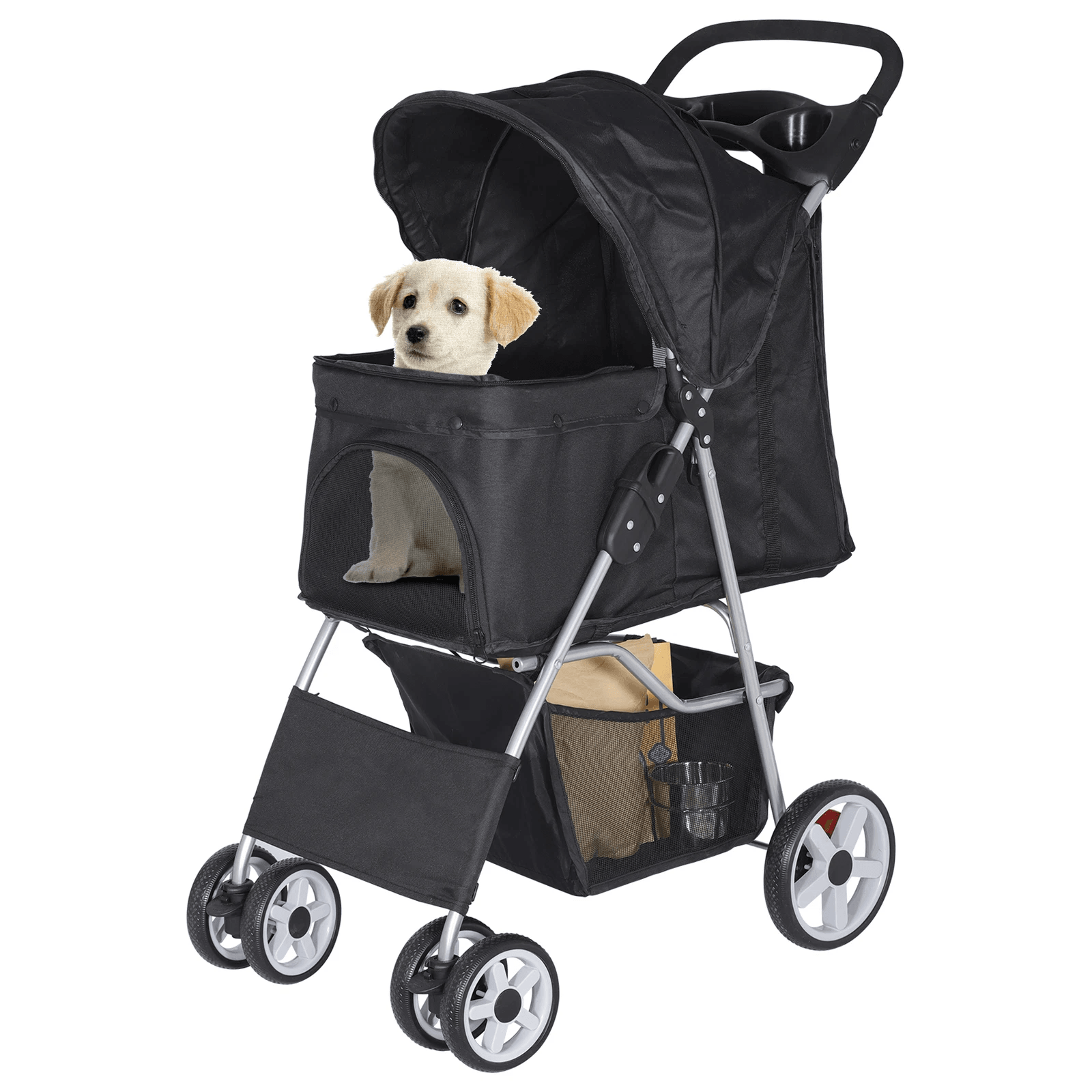 Premium Pet Dog Stroller Travel Carriage, 4 Wheel carrier | Inspire Uplift