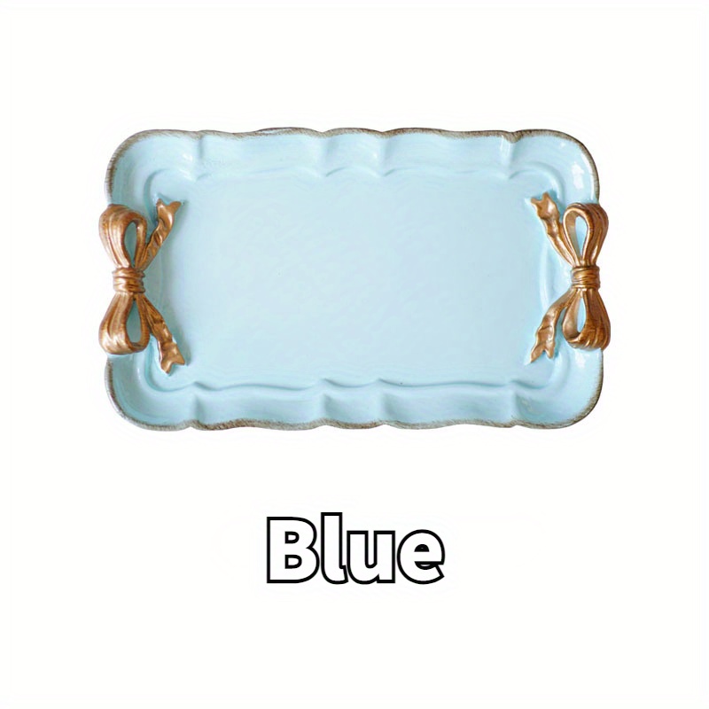 Vintage Bowknot Resin Decorative Tray & Jewelry Organizer
