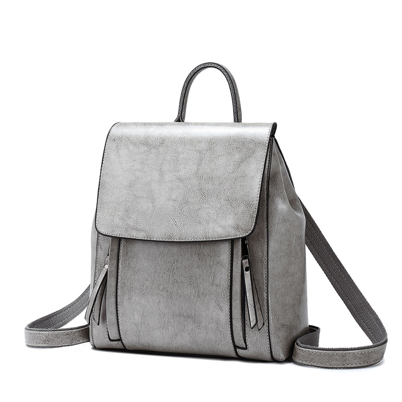 Genuine Leather Womens Backpack Crossbody Shoulder Bag Laptop Rucksack for School & Travel