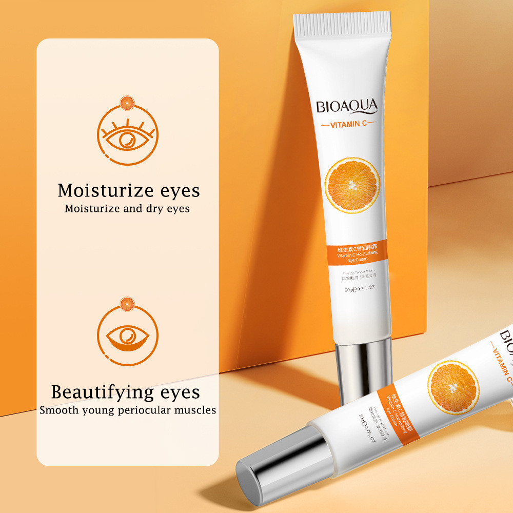 Vitamin C Brightening Eye Cream for Dark Circles & Moisturizing Eye Treatment