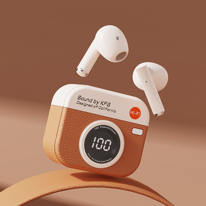 RetroCam Pro TWS Wireless Earbuds Bluetooth Earbuds with Hi Fi Stereo & Digital Display