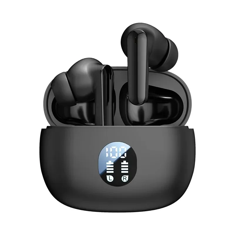 TWS Wireless Earbuds with LED Power Display & Mic Bluetooth Sport Headphones