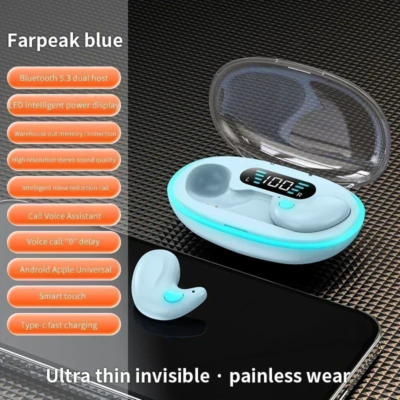 Wireless Noise Canceling Bluetooth Headset for Sports & Sleep