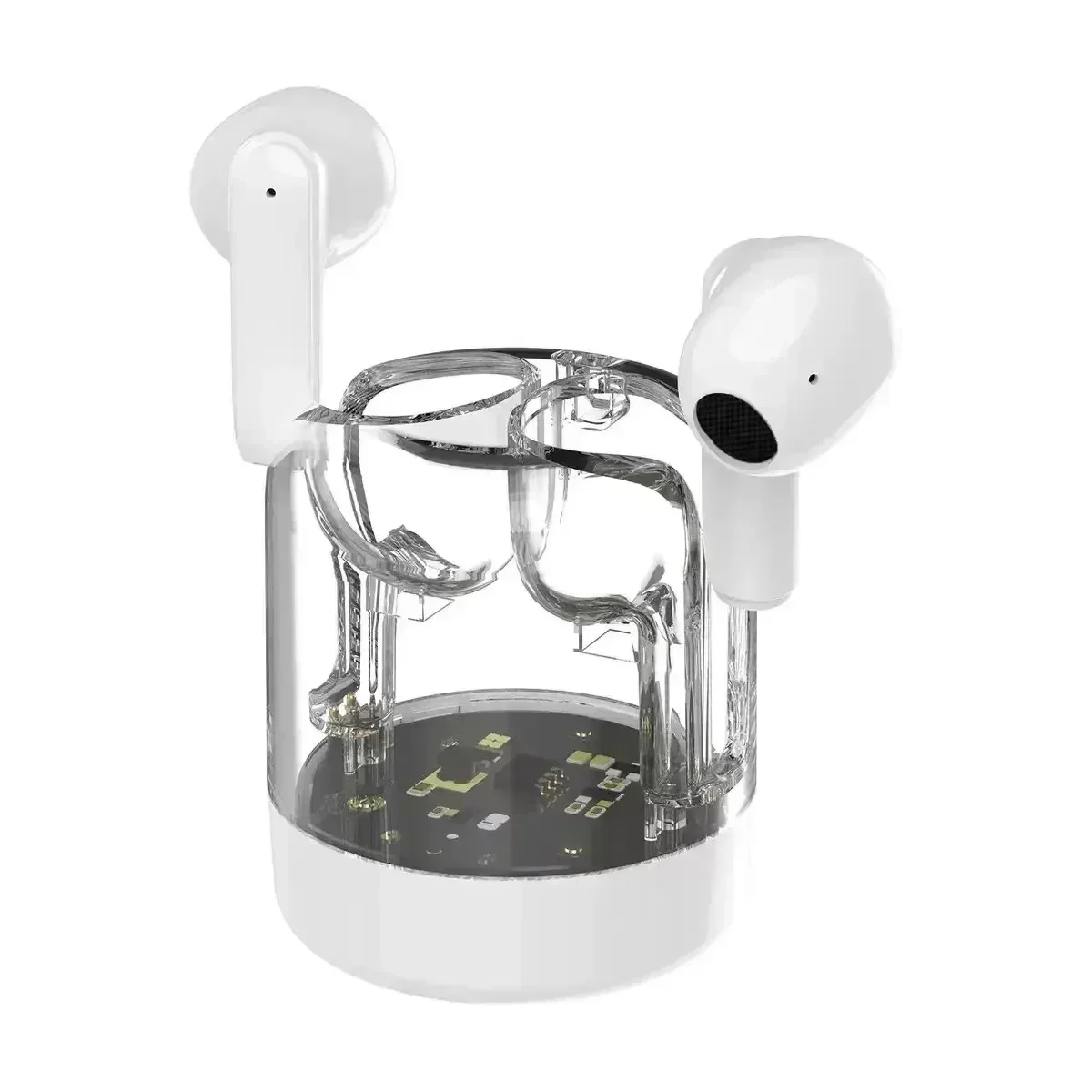 Wireless Sports Earbuds with Smart Noise Cancelling Headphones and RGB Light Effects