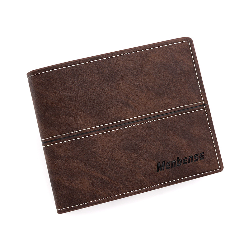 Premium Vintage Mens PU Leather Wallet with Coin Pocket & Money Clip Slim Card Holder