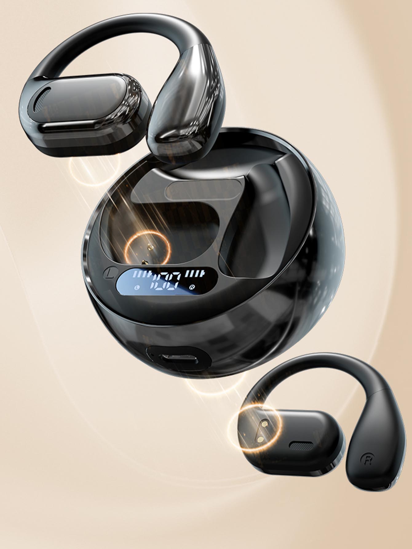 Magnetic Wireless Earphones with HiFi Sound & Long Battery Life Bluetooth Neckband Earphones with Smart Noise Control