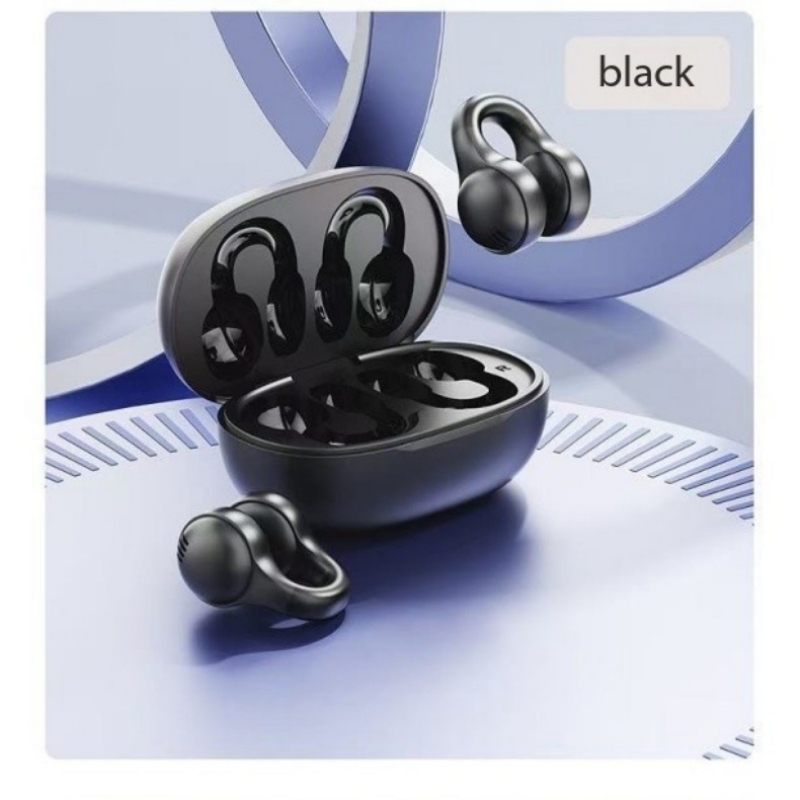 Wireless Bluetooth Sport Ear Clip Earbuds with LED Power Display Long Lasting Battery & Secure Fit