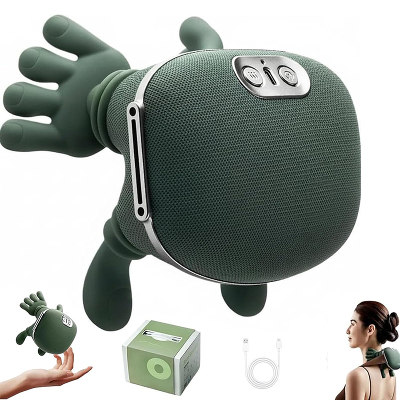 Premium Wireless Shiatsu Neck Shoulder Massager with Heat Therapy and Deep Tissue Relief
