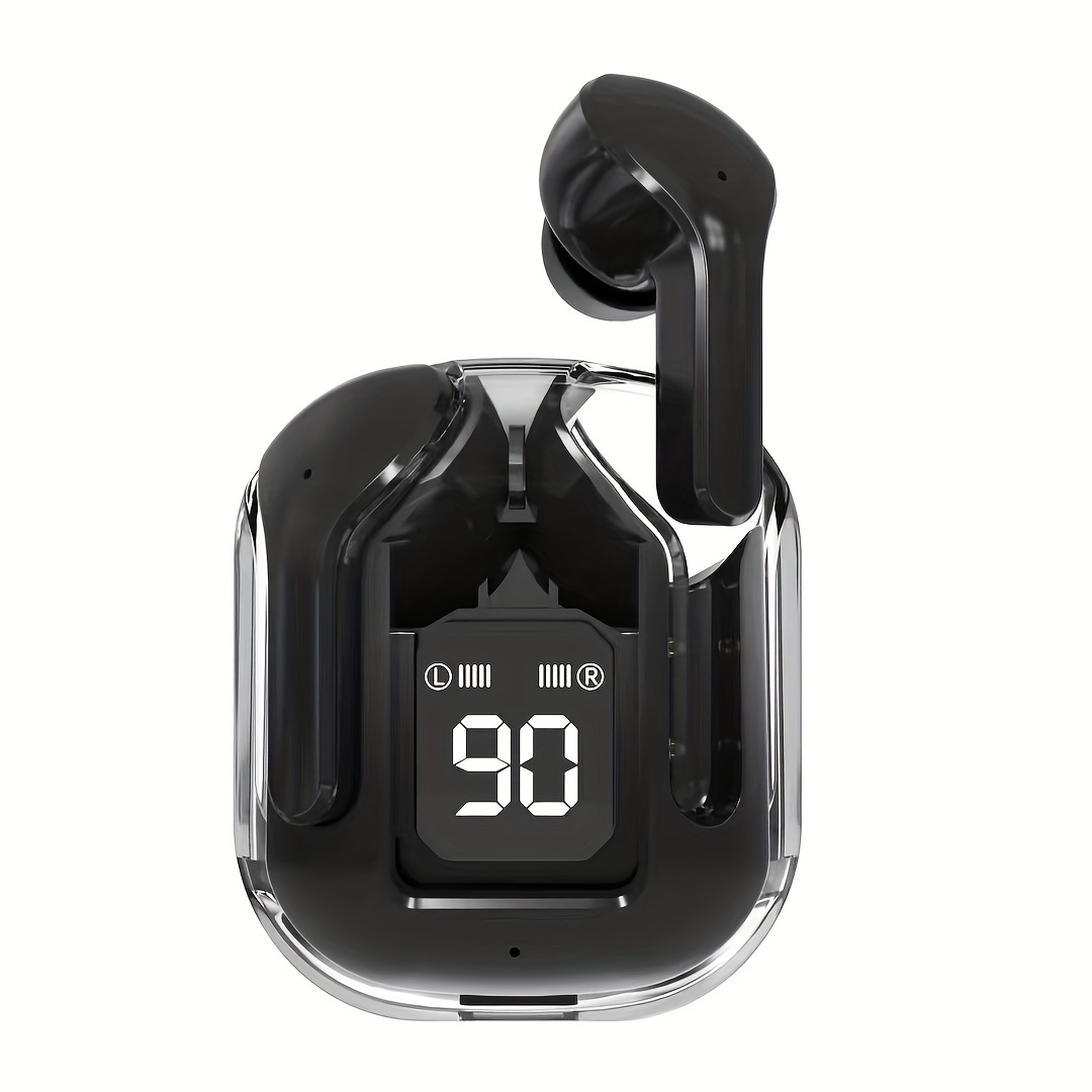Premium Mini Bluetooth True Wireless Earbuds Transparent Design Powerful Bass Portable Sport Fit
