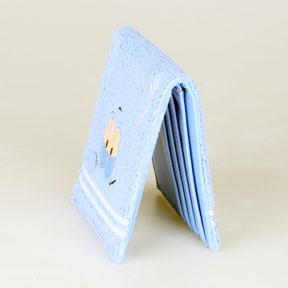 Soft Towel Cloth Bifold Wallet with Card Holder and ID Slot