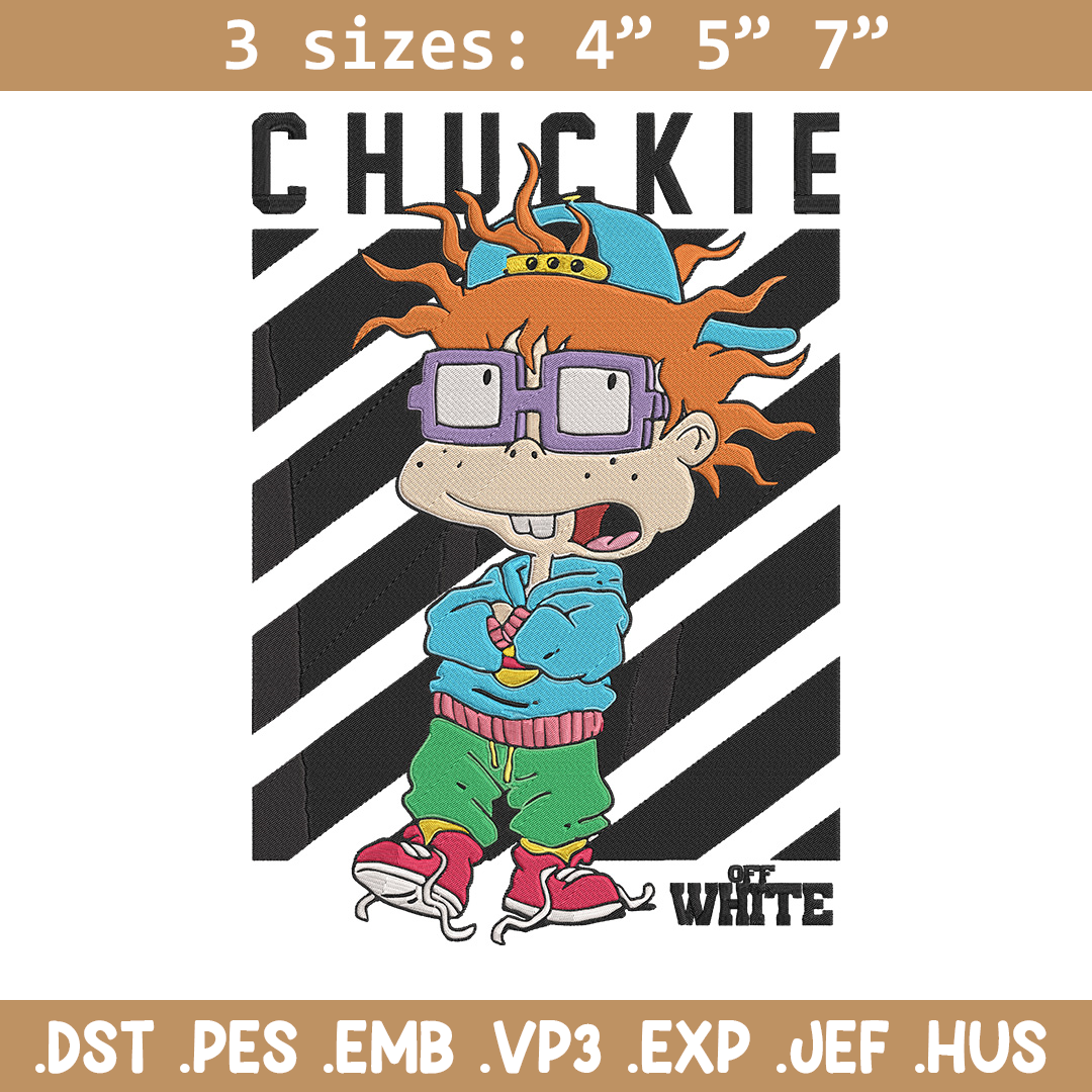 Chuck E Rug Rats Chuckie Finster Embroidery Design, Rugrats Embroidery, Embro | Inspire ...