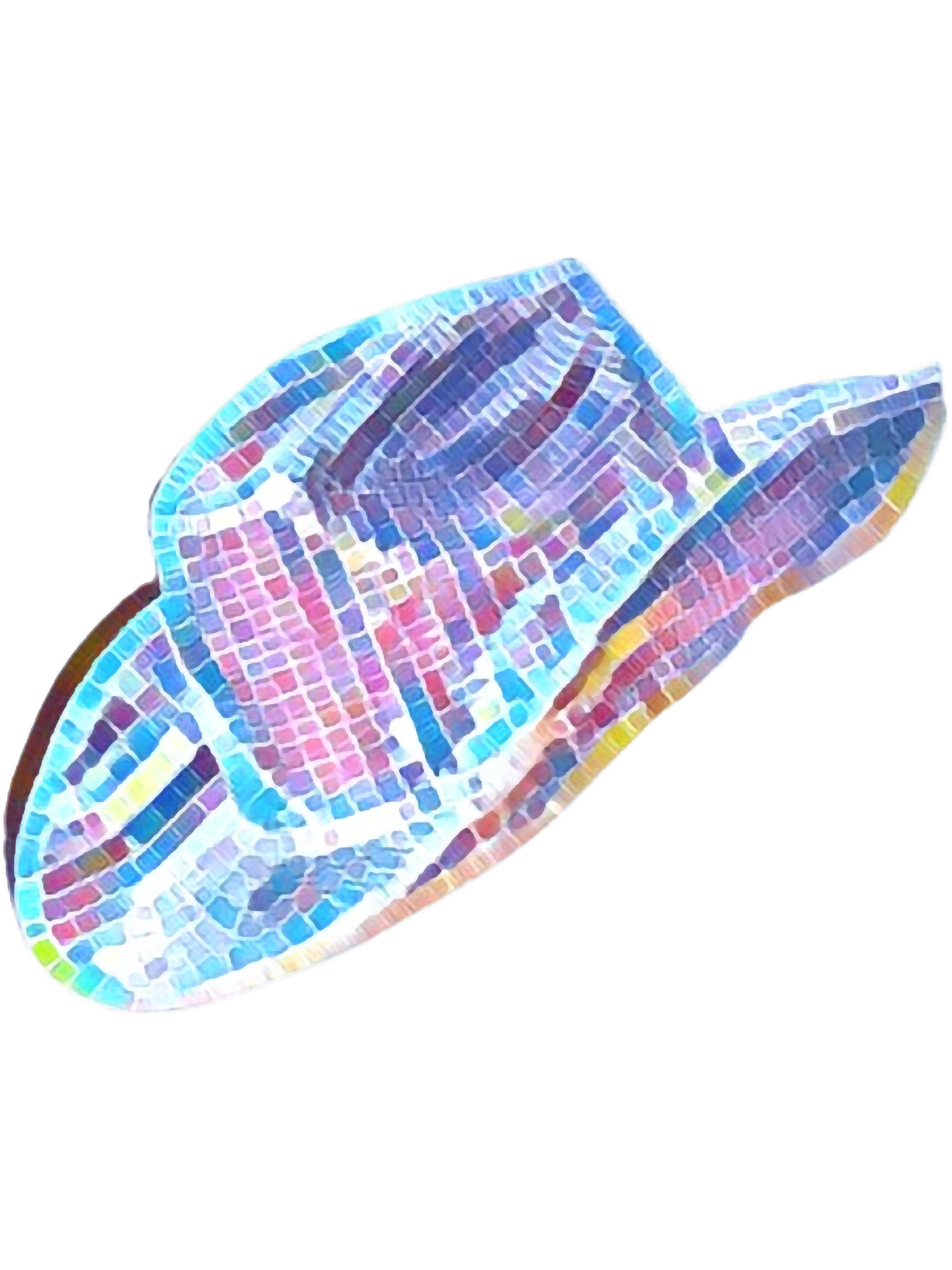 Pixelated Artistic Cowboy Hat Disco Space (Beyonce Renaissan | Inspire ...