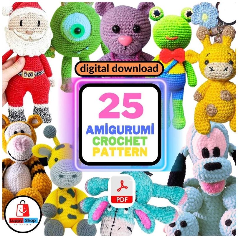 Crochet 25 Pattern Amigurumi Pattern PDF Tutorial - Create Y | Inspire ...