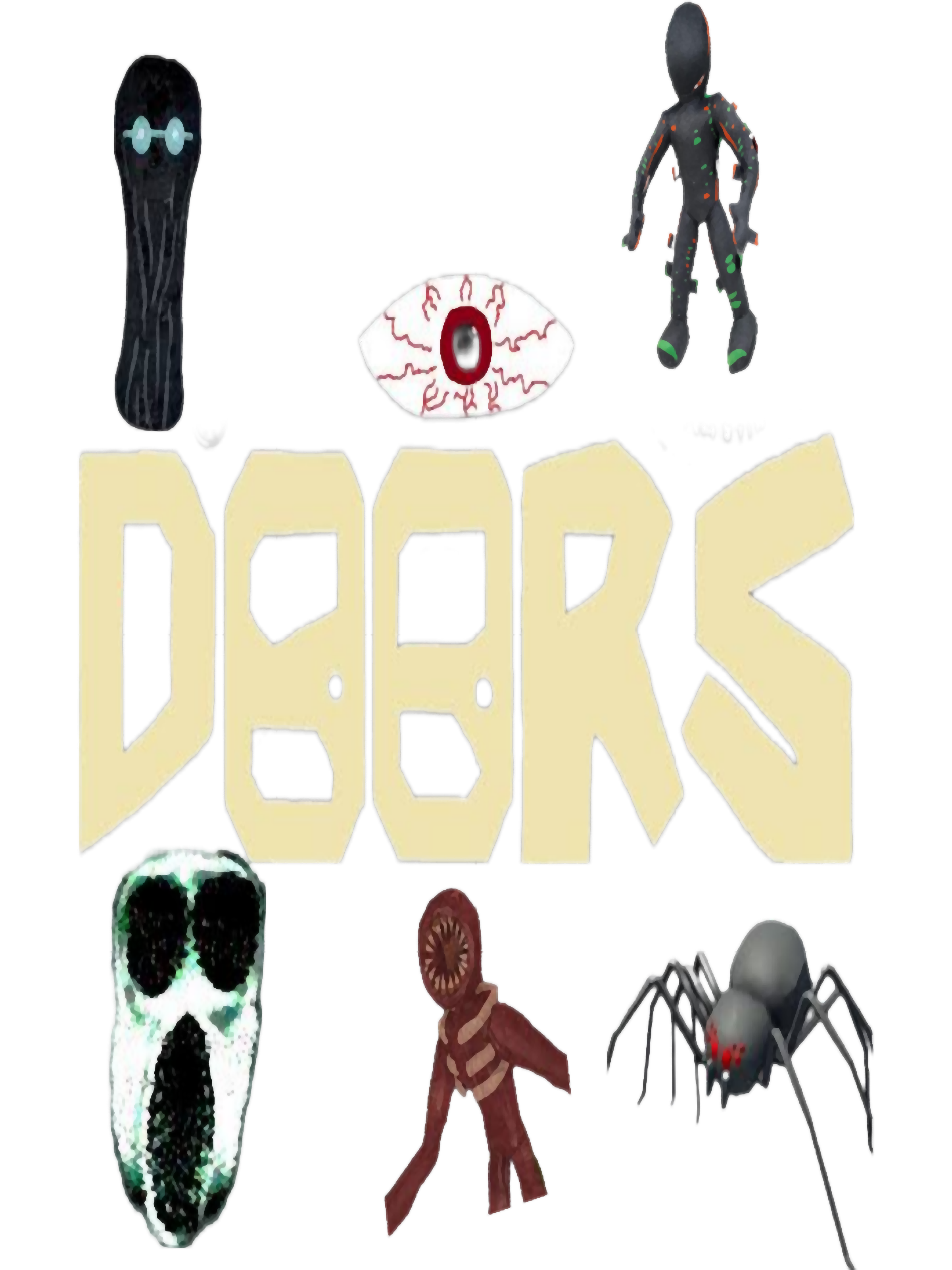 Roblox doors game logo with some characters | Inspire Uplift