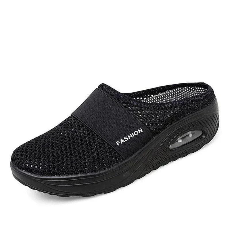 Women Wedge Slippers, Vintage Orthopedic Diabetic Sandals, Anti-Slip Premium Platform Shoes for Women, Casual Plus Size