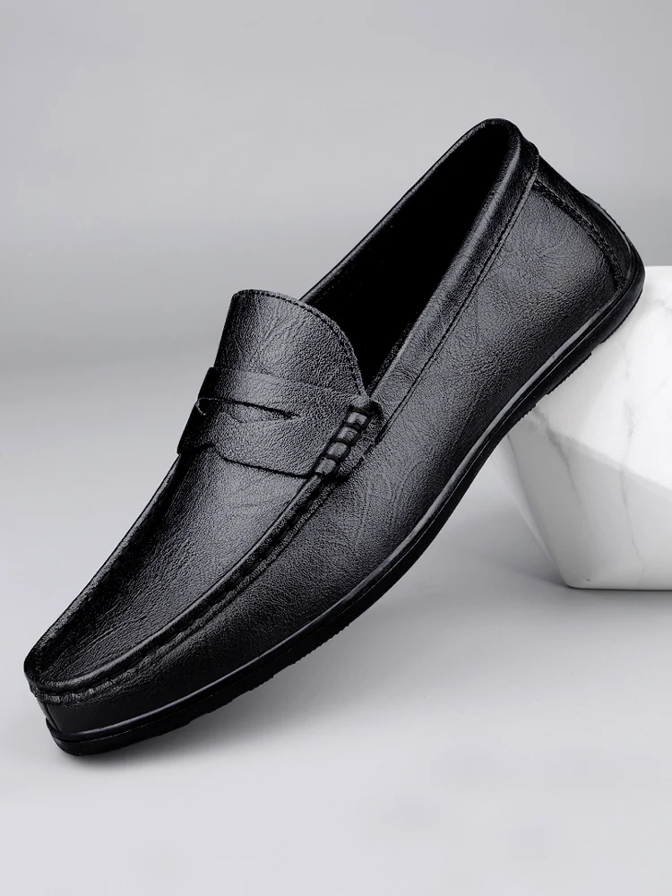Luxury Genuine Leather Men Casual Shoes, Breathable Formal Dress Loafers & Slip-On Boat Shoes for Stylish Comfort Luxury Genuine Leather Men Casual Shoes, Breathable Formal Dress Loafers & Slip-On Boat Shoes for Stylish Comfort