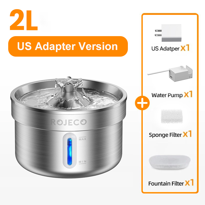 Automatic Cat Water Fountain Smart Pet Stainless Steel Pet Drinking Fountain Water Dispenser for Dog Cat Drinking Supply