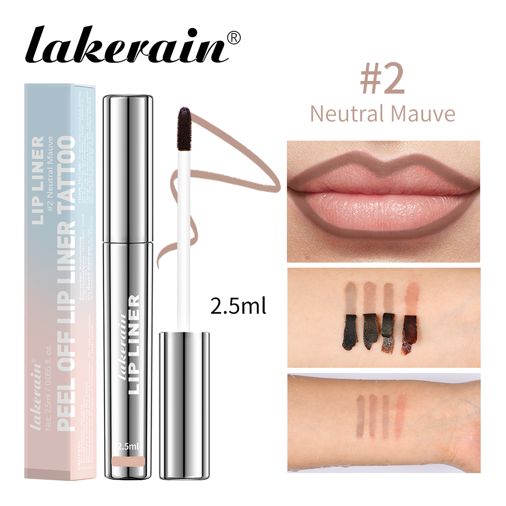 Peel Off Enhance Lip Liner, Highly Pigmented Matte Lip Tattoo Long Lasting Lip Stain, Waterproof Transfer Proof Lipstick