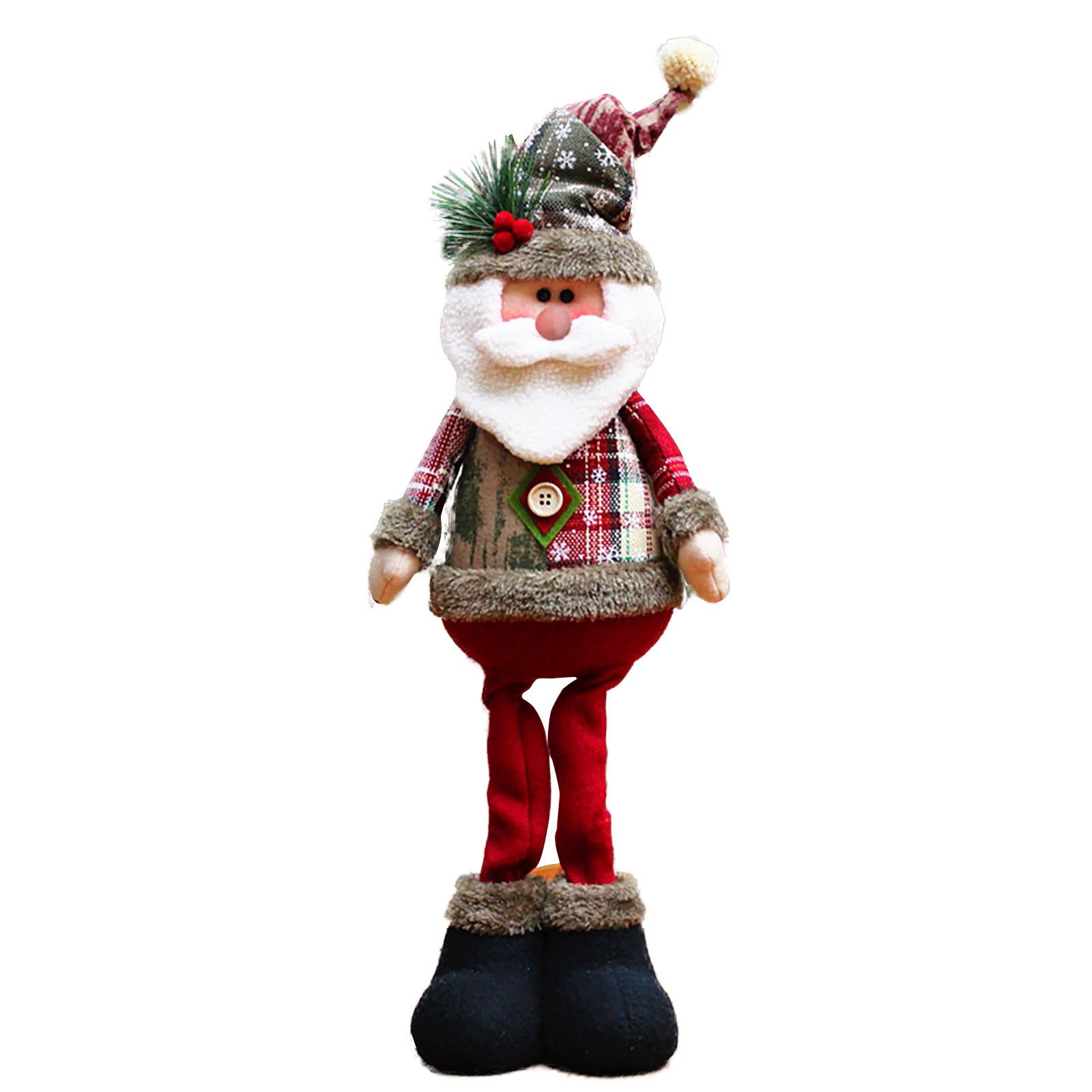 Reindeer Snowman Santa Claus Standing Doll, Christmas Decorative Christmas Dolls, New Year Ornament, Holiday Decoration