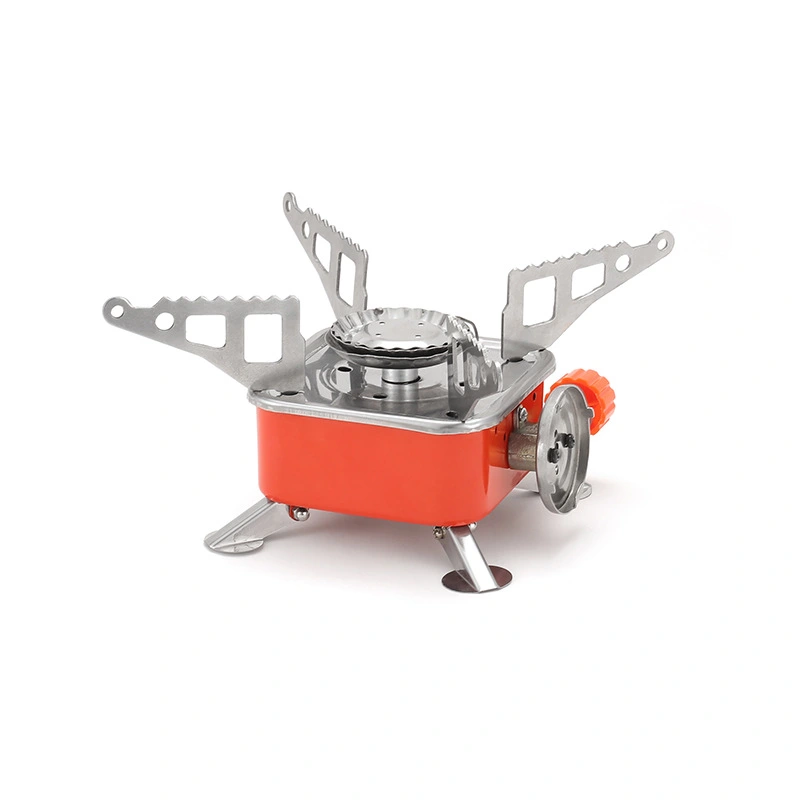 Ultralight Portable Folding Mini Square Cassette Gas Stove, Outdoor Cooktop for Camping, Hiking, Travel, Picnic Backpack