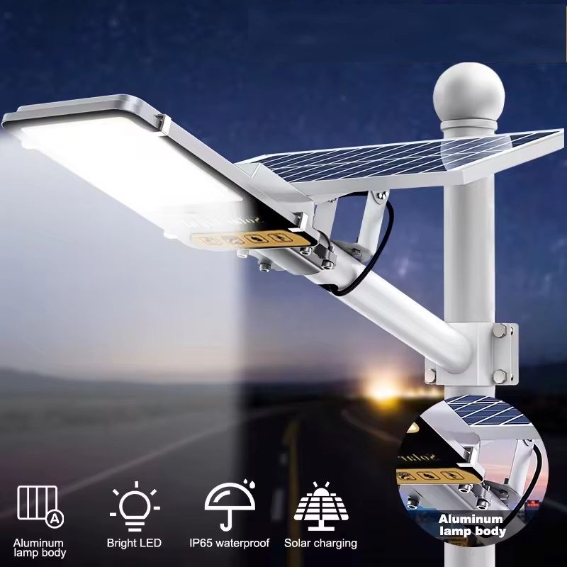 Aluminum High Power Solar Light, Waterproof Outdoor Solar Street Light, Garden Terrace Wall Lamp Street Light For Garage