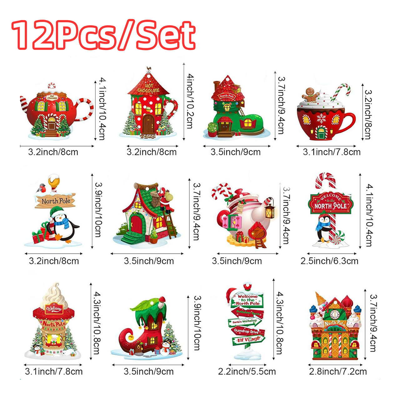 Wooden Gingerbread Man Xmas Tree Hanging Ornaments, Christmas Decor for Home Party New Year Gifts