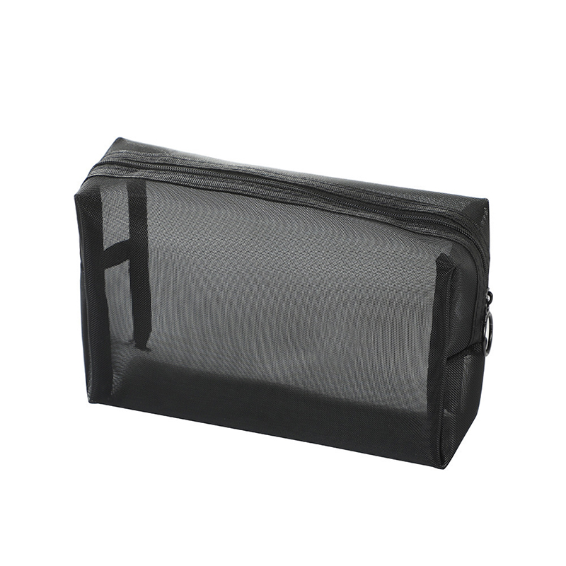 Simple, Waterproof Travel, Cosmetics Storage Bag For Women, Large-Capacity Mesh Zipper Bag