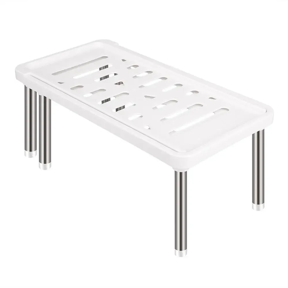 New Adjustable Stainless Steel Storage Rack, Retractable Multifunctional Shelf for Kitchen Spice Organizer