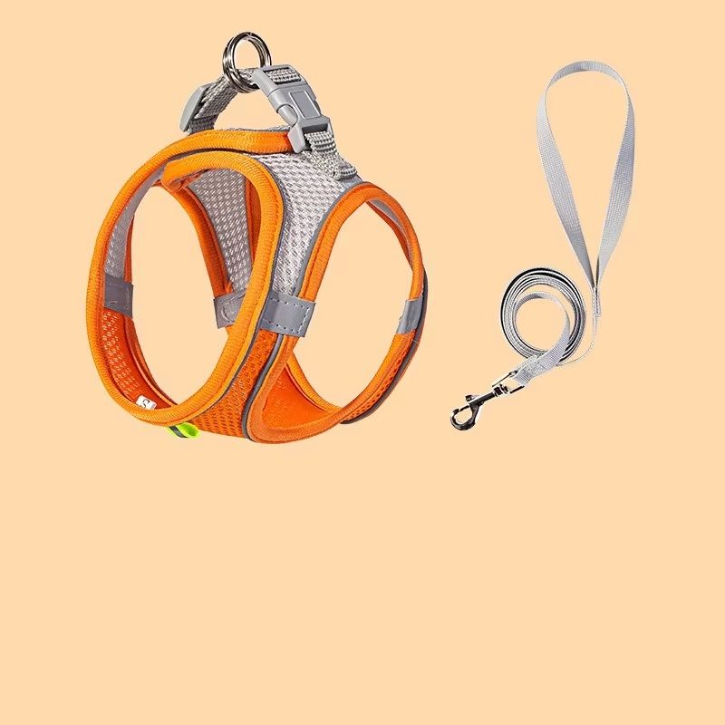 Adjustable Puppy Harness Set, Dog Accessories, French Bulldog, Chihuahua, Pet Leash, Dog Collar, Cat Harness Vest