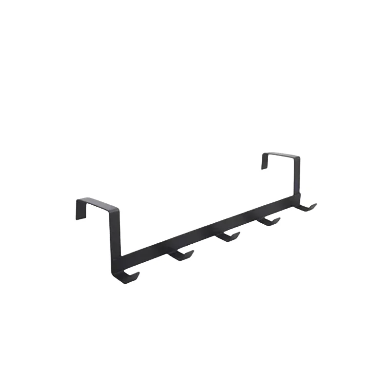 Household Space Saving Five Hook Door Hanger Hook, Durable Jacket Storage Rack, Easy To Install Modern Style