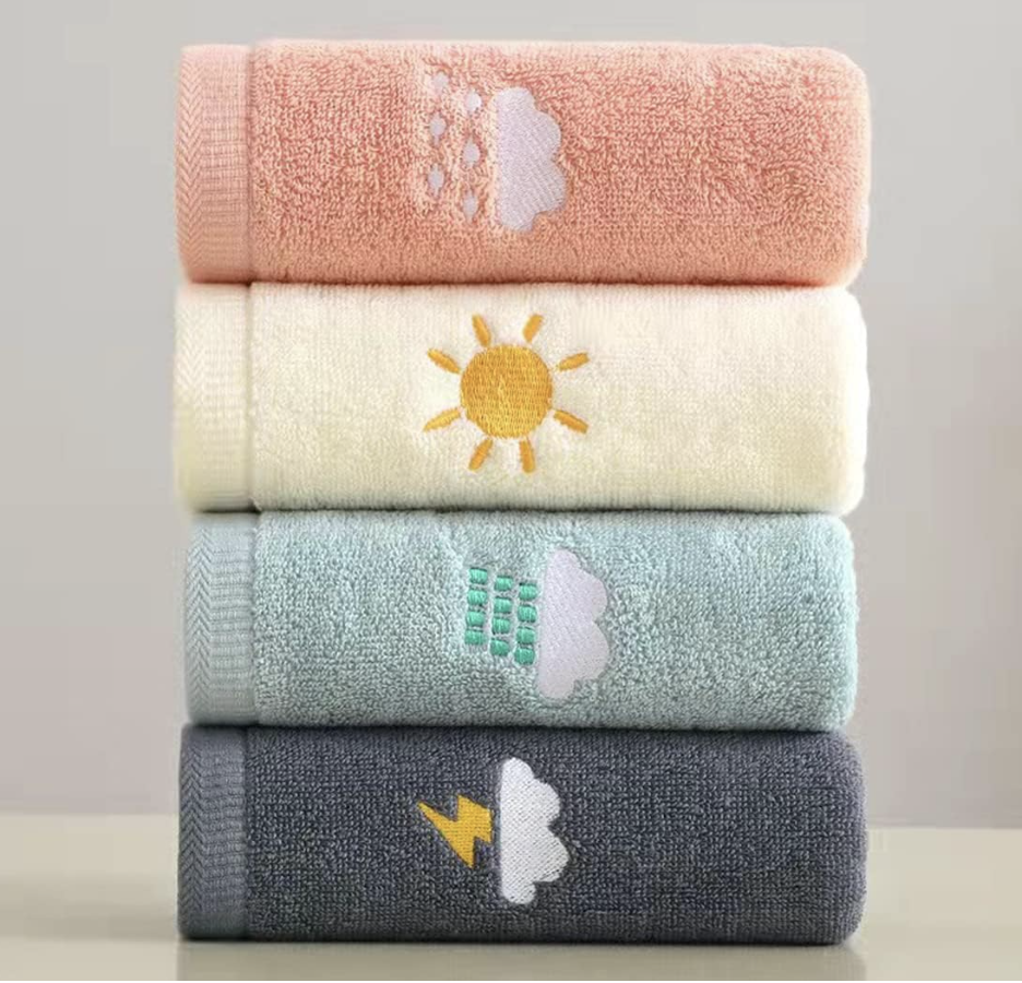 Bathroom Hand Towels, Soft Cotton Hand Towel, Highly Absorbent Hand Towels for Bath, Face, Gym