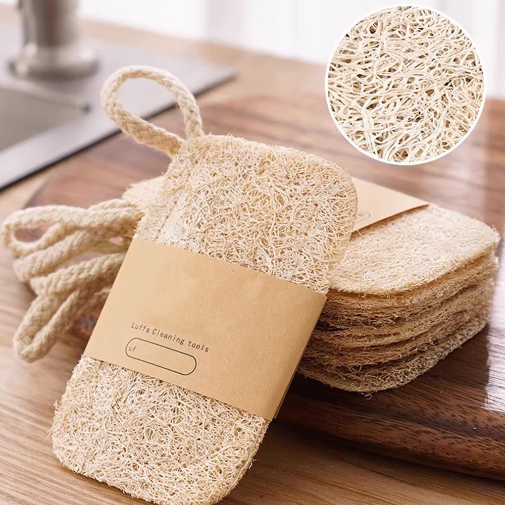 Kitchen Luffa Biodegradable Double Layer Loofah Sponge for Kitchen Cleanin | Inspire ...