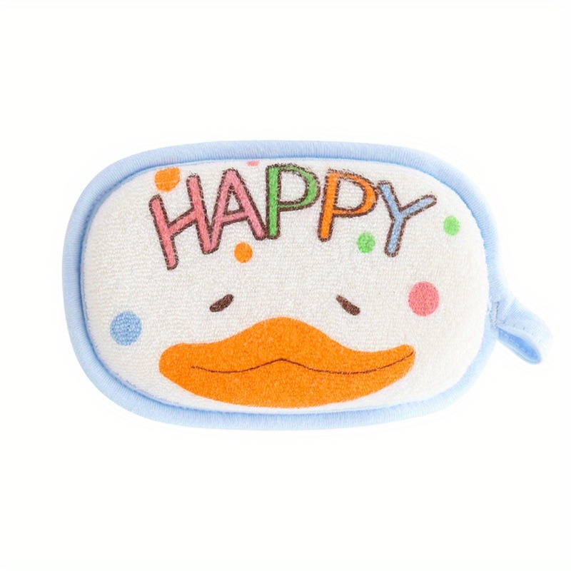 Baby Bath Sponge, Children Scrub Bath Towel, Cartoon Cleaning Brush for Kids, Toddlers, Newborns, Shower Head Hair Wash