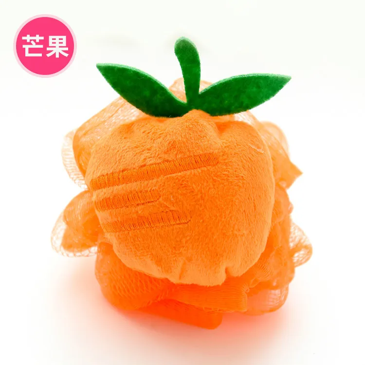 Baby Bath Sponge Cartoon Fruit Shape, Soft Baby Bath Brush for Newborn Infant Bathing, Gentle Children Shower Cleaning