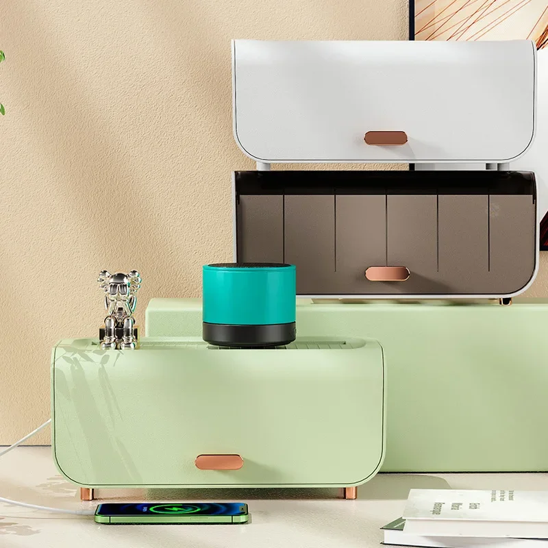 Power Cable Storage Box and Desktop Line Storage Organizer | Inspire Uplift