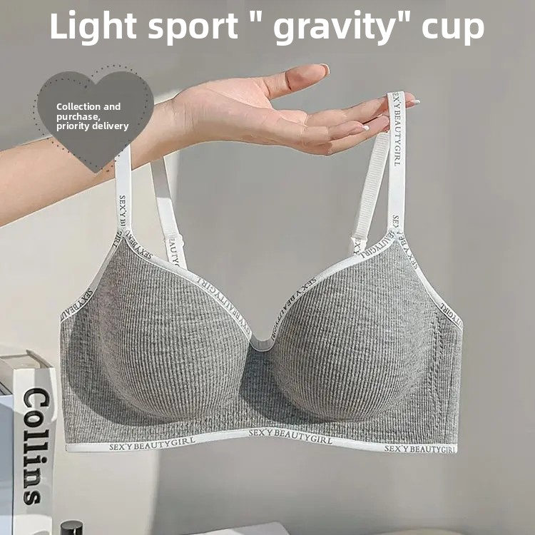 Thickened Push-Up Bra for Small Chest, Wireless No Steel Ring, Seamless Invisible, Adjustable Straps with Anti-Slip Pads