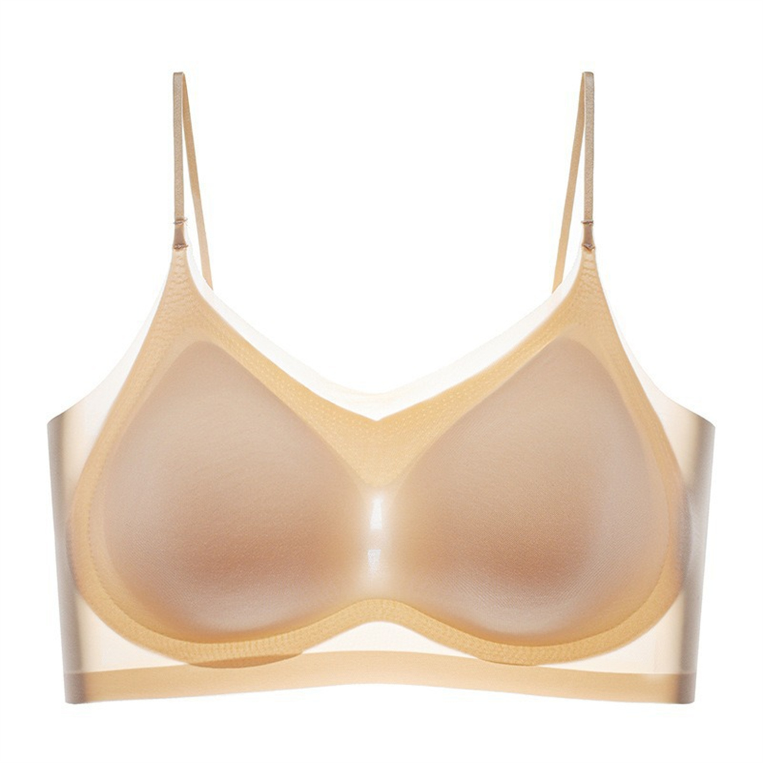 Ultra-Thin Breathable Ice Silk Top Bra, Women's Seamless Back Halter Vest, Wrap Bra for Small Chest, Comfortable Support