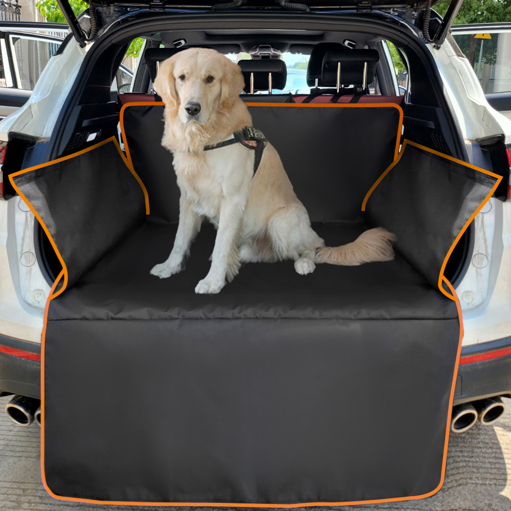 Cloth Dog Car Seat Cover, Pet Travel Dog Carrier, SUV Cargo Liner, Car Trunk Mat For Dogs